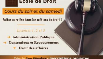 cours du soir droit !